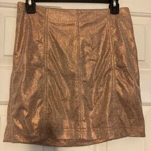Free People skirt bronze sheen